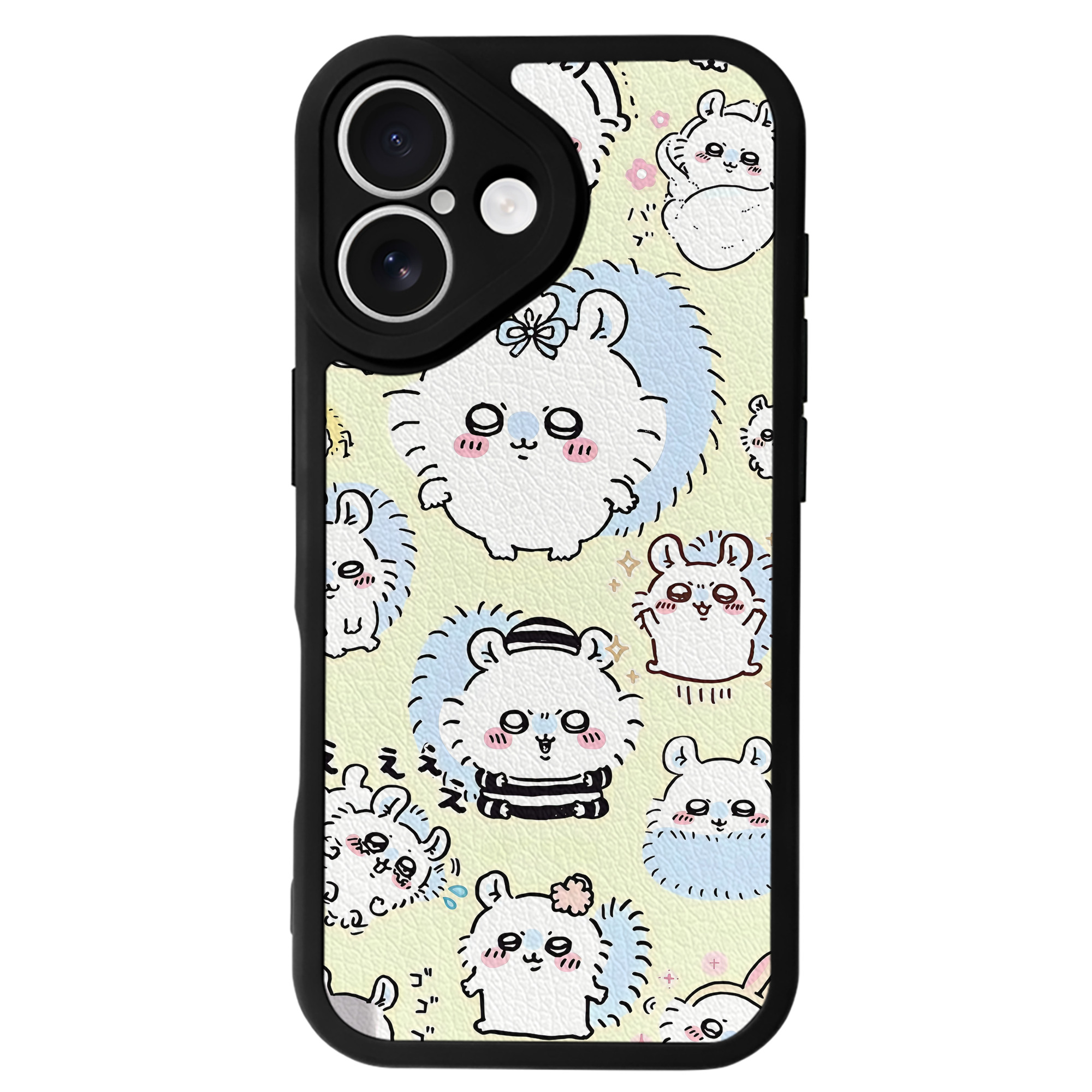 （画像用） ちいかわ Chii-kawa 【iPhone 16シリーズ対応】シリコンスマホケース（レザー調） 材質：シリコン